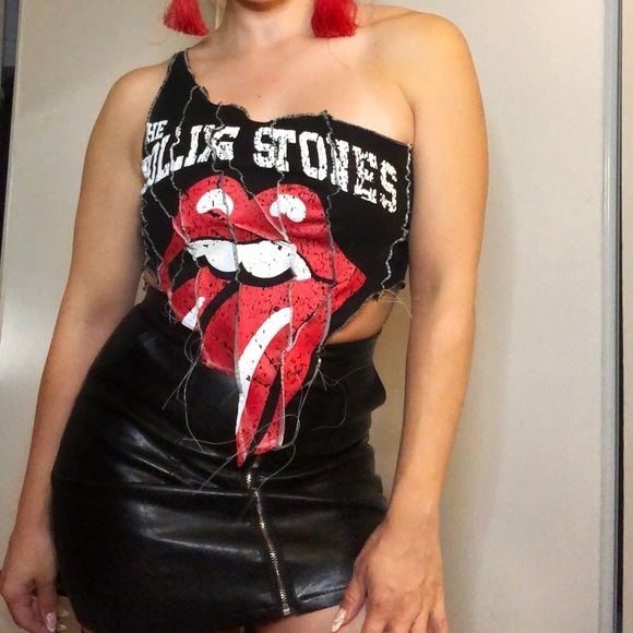 Reworked Rolling Stones band tee - Picture 2 of 4